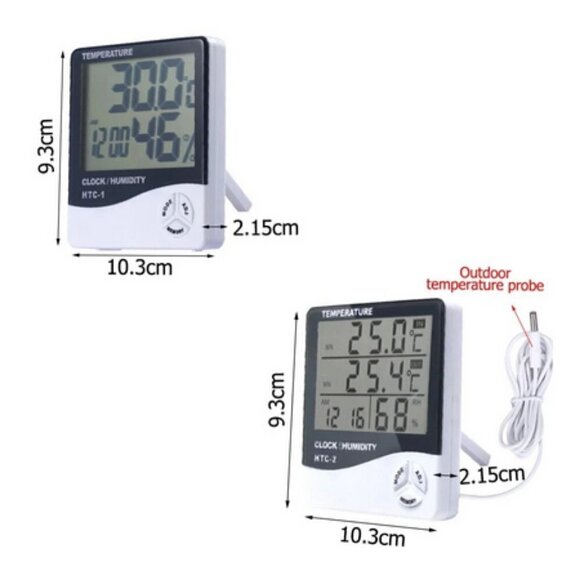 🌷NEW Digital Hygrometer Thermometer Humidity Temperature Weather Station Clock - Picture 5 of 16